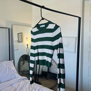 ZARA Stripped Fall crop top